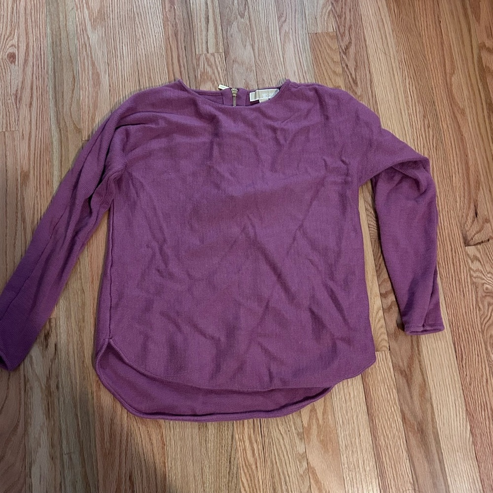 Michael Kors Plum Long Sleeve Top